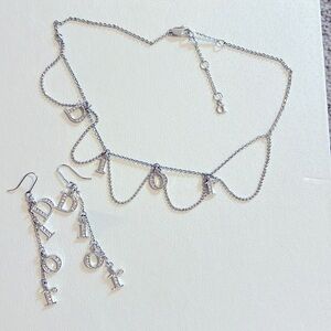 DIOR necklace and earring set 100% authentic